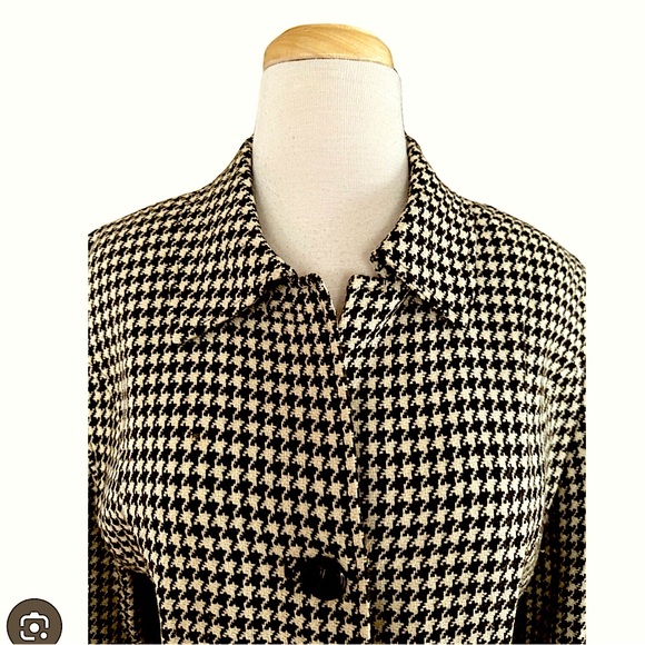 Chapter One Houndstooth Patterned Coat - Picture 1 of 4